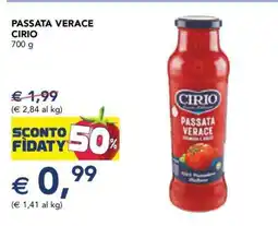 Esselunga Passata Verace Cirio offerta