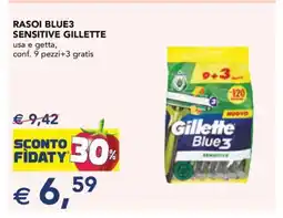 Esselunga RASOI BLUE3 SENSITIVE GILLETTE offerta