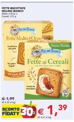 Esselunga Fette Biscottate Mulino Bianco offerta