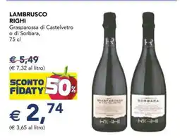 Esselunga Lambrusco Righi offerta