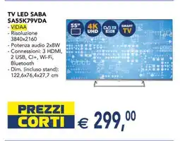 Esselunga TV LED SABA SA55K79VDA offerta