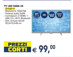 Esselunga TV LED SABA 24 offerta