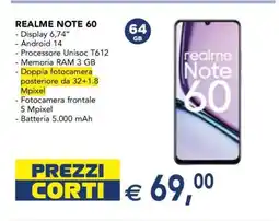 Esselunga realme Note 60 offerta