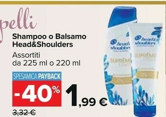 Carrefour Market Shampoo o balsamo offerta