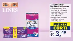 Esselunga Assorbenti o Proteggi Slip Lines offerta