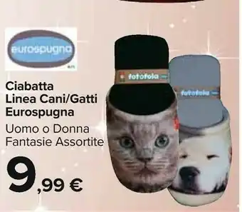 Carrefour Market Eurospugna ciabatta linea gatti offerta