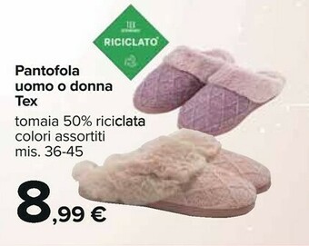 Carrefour Market Pantofola donna tex offerta