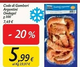 Carrefour Market Gamberi offerta