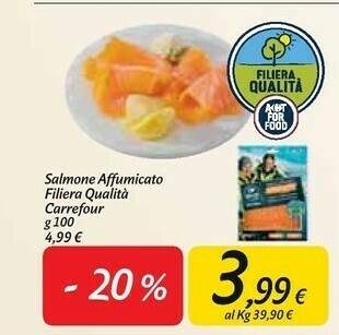 Carrefour Market Salmone affumicato offerta