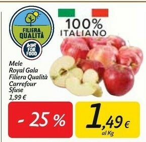 Carrefour Market Mele golden offerta