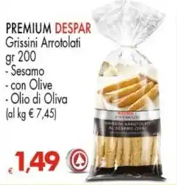 Despar PREMIUM DESPAR Grissini Arrotolati offerta