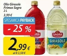 Carrefour Market Olio di semi offerta
