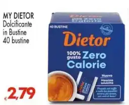 Despar MY DIETOR Dolcificante in Bustine 40 bustine offerta