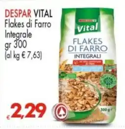 Despar DESPAR VITAL Flakes di Farro Integrale offerta