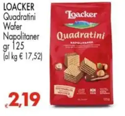 Despar LOACKER Quadratini Wafer Napolitaner offerta