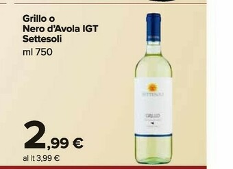 Carrefour Market Nero d'avola offerta