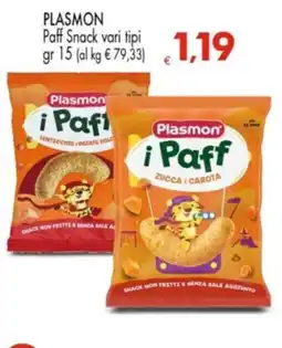 Despar PLASMON Paff Snack vari tipi offerta