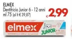 Despar ELMEX Dentifricio Junior 6-12 anni offerta