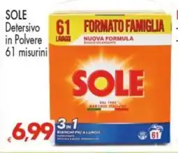 Despar SOLE Detersivo in Polvere 61 misurini offerta