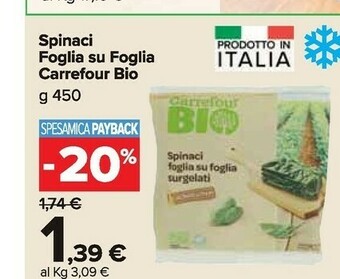 Carrefour Market Spinaci offerta