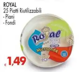 Despar ROYAL 25 Piatti Riutilizzabili - Piani - Fondi offerta