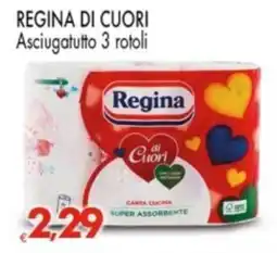 Despar REGINA DI CUORI Asciugatutto 3 rotoli offerta