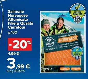 Carrefour Market Salmone affumicato offerta