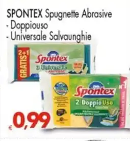 Despar SPONTEX Spugnette Abrasive -Doppiouso -Universale Salvaunghie offerta
