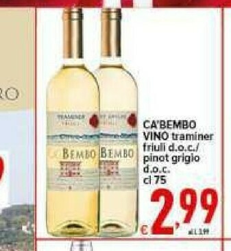 Iper Triscount Vino bianco offerta