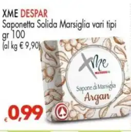 Despar XME DESPAR Saponetta Solida Marsiglia vari tipi offerta