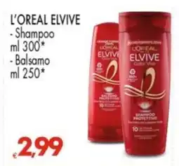 Despar L'OREAL ELVIVE -Shampoo -Balsamo offerta