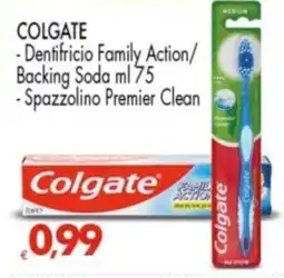 Despar COLGATE -Dentifricio Family Action/ Backing Soda - Spazzolino Premier Clean offerta