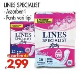 Despar LINES SPECIALIST -Assorbenti -Pants vari tipi offerta