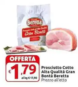 Carrefour Express Prosciutto Cotto Alta Qualità Gran Bontà Beretta offerta