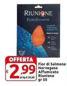 Carrefour Express Fior di Salmone Norvegese Affumicato Riunione offerta