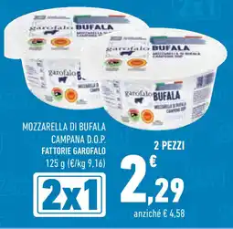 Conad Mozzarella di bufala campana d.o.p. fattorie garofalo 2 pezzi offerta