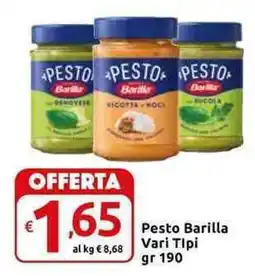 Carrefour Express Pesto Barilla Vari Tipi offerta