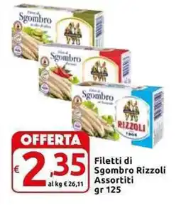 Carrefour Express Filetti di Sgombro Rizzoli Assortiti offerta