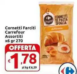 Carrefour Express Cornetti Farciti Carrefour Assortiti x6 offerta