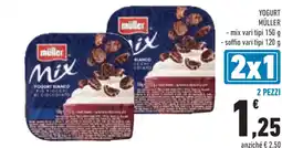 Conad Yogurt MÜLLER mix vari tipi soffio vari tipi 2 conf. offerta