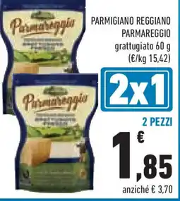 Conad Parmigiano reggiano PARMAREGGIO grattugiato 2 pezzi offerta