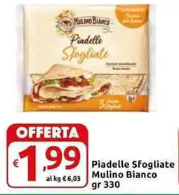 Carrefour Express Piadelle Sfogliate Mulino Bianco offerta