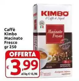 Carrefour Express Caffè Kimbo Macinato Fresco offerta