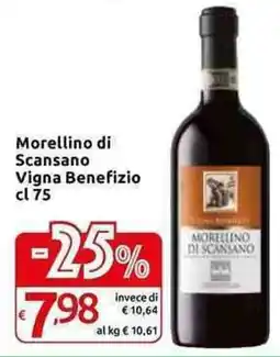 Carrefour Express Morellino di Scansano Vigna Benefizio offerta