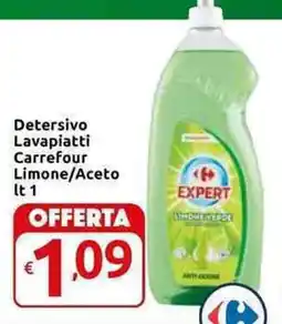Carrefour Express Detersivo Lavapiatti Carrefour Limone/Aceto offerta