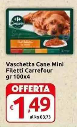 Carrefour Express Vaschetta Cane Mini Filetti Carrefour offerta