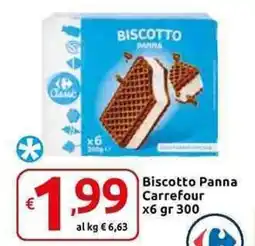 Carrefour Express Biscotto Panna Carrefour x6 offerta