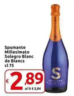 Carrefour Express Spumante Millesimato Solegro Blanc de Blancs offerta