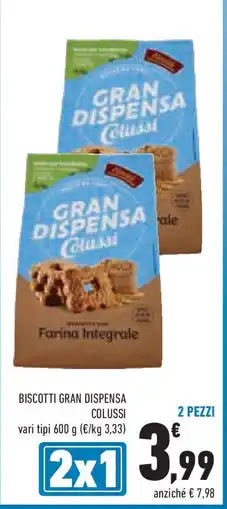 Conad Biscotti gran dispensa colussi vari tipi 2 pezzi offerta