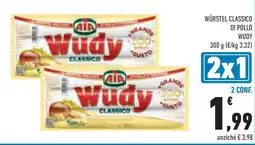Conad Superstore Würstel classico di pollo WUDY offerta